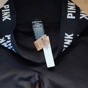 Victoria's Secret Black Leggings with White Accents